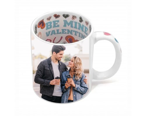 Керамична чаша със снимка LOVE